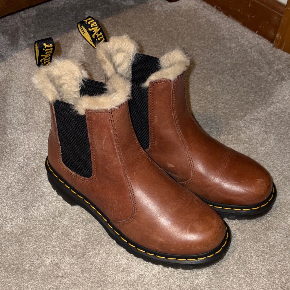 Dr. Martens 2976 Faux Shearling Chelsea Boot